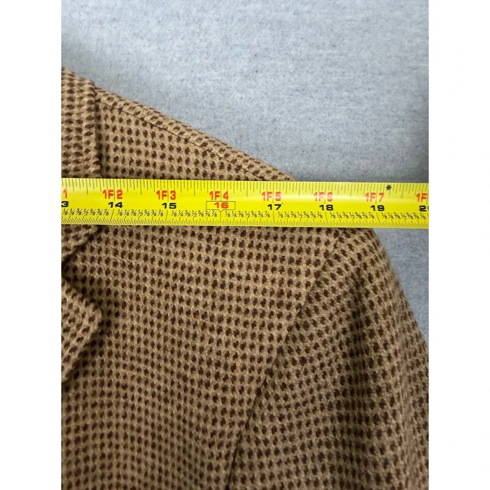 Polo Ralph Lauren Blue Label Mens 41R Virgin Wool Blazer Sport Coat Brown Italy